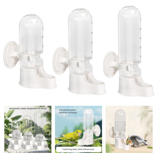 Automatic Bird Water Dispenser Plastic 2PCS 1