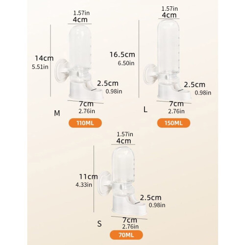 Automatic Bird Water Dispenser Plastic 2PCS 2