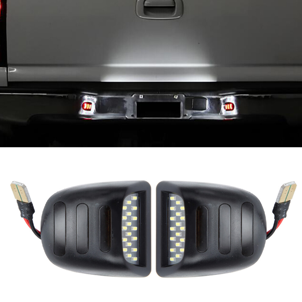 2Pcs Led License Plate Fits Chevy Silverado 1500 1999-2013 Dc12v Light 9321393325688
