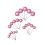 Hot Pink Glitter Foam Balls Cake Decorations 20 Pieces 2