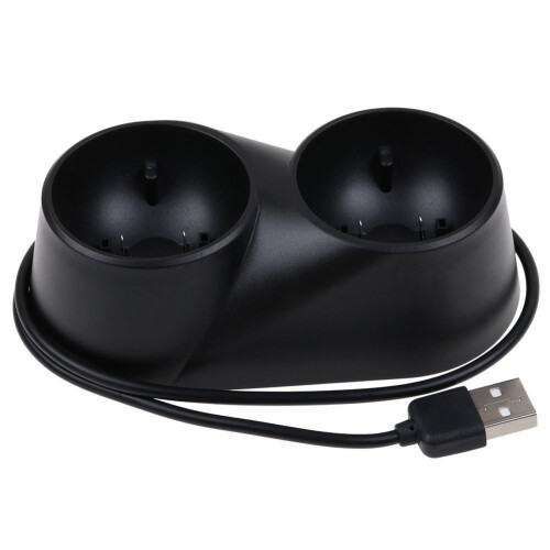 Convenient Storage Rack Charging Station for PlayStation Move Controllers, LED Indicator & Wireless Bluetooth Compatibility, Compact Lightweight Dual 1