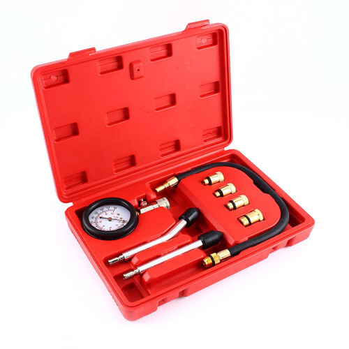 Quick Pressure Release Button Petrol Engine Cylinder Compression Tester Automotive Tool Gauge Sturdy Anti Rust Design Compression Pressure Testing 1