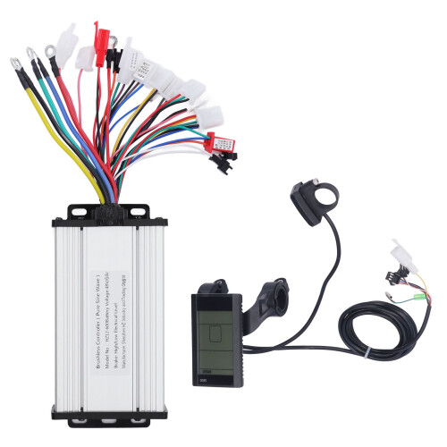 Controller motore brushless impermeabile con controller Sine3Mode e display LCD, kit controller motore silenzioso per scooter elettrico con 1