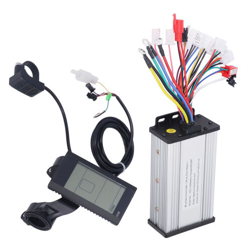Controller motore brushless impermeabile con controller Sine3Mode e display LCD, kit controller motore silenzioso per scooter elettrico con 2