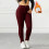 Calças legging térmicas femininas com forro de lã e bolsos. 4