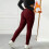 Calças legging térmicas femininas com forro de lã e bolsos. 7