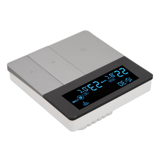 Programmable Smart Thermostat For Underfloor Water Heating Voice Control LCD Display WiFi App Remote Control Adjustable Backlight Wall Mounted 2