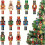 Christmas Ornaments Flat Wooden Nutcracker Soldier 12 Pcs 2