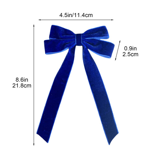 Sammetsrosor för julgran, röda, 2-pack, 28x11 cm 1