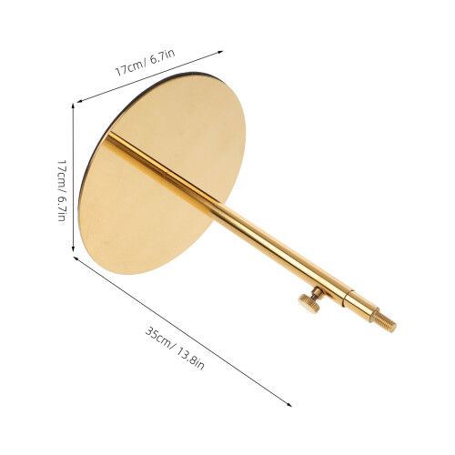 Stainless Steel Mannequin Stand Base Adjustable Golden 1