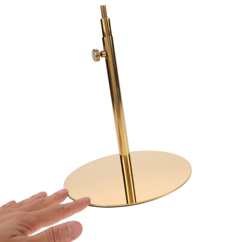Stainless Steel Mannequin Stand Base Adjustable Golden 2