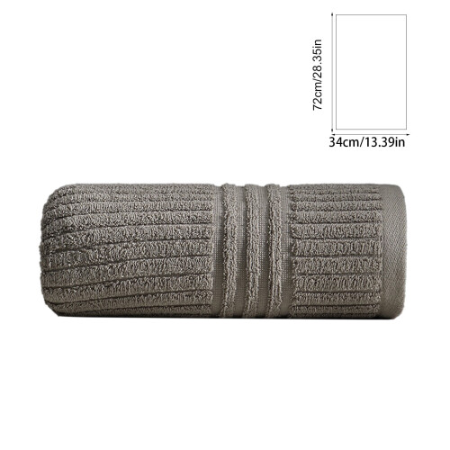 Bath Towel Set Cotton Soft Absorbent 4 Pack Grey 2