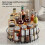 360  Rotating Rotating Spice Rack Organizer For Bathroom Kitchen Countertop Easy Access and Efficient Storage Desktop Storage Box 7