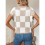 Damen Sommer Pullover mit Rundhalsausschnitt, kurzen Ärmeln und Farbblock-Design, Größe M 6