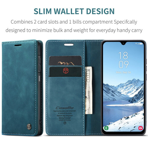 CaseMe leather flip wallet case for Samsung Galaxy A17 – 2