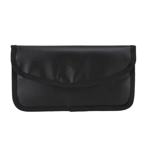 Borsa Ignifuga Faraday Impermeabile con Blocco RFID 21x11.5cm Nera 2