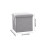 Grey Foldable Storage Stool for Small Spaces 1pc 3
