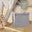 Grey Gray Foldable Storage Stool For Small Spaces With Versatile Use And Easy Maintenance 4