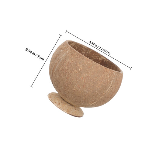 Condiment Containers With Lids Coconut Shell Cup Cocktail 1