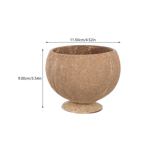 Condiment Containers With Lids Coconut Shell Cup Cocktail 2