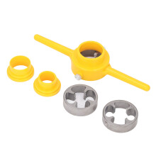 6Pcs PVC Pipe Threader Set 1/2 3/4 1in NPT Tap Die