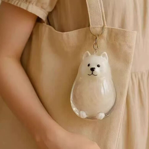 Chaveiro Cápsula para Guardar Pelos de Cachorro – Transparente e 1