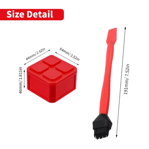 Reusable Silicone Woodworking Glue Roller with Tray - Carpenter's Paint Application Tool Container 2