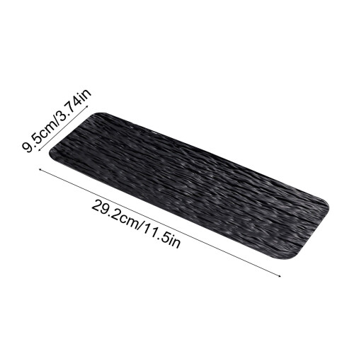 Rectangular Sushi Platter, Durable Plastic Serving Trays for Party Entertaining Appetizer Cheese Charcuterie Display 2