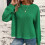 TOPUUTP Damen 2025 Langarm-Waffelstrickpullover, Rundhalsausschnitt, einfarbiger Pullover 5