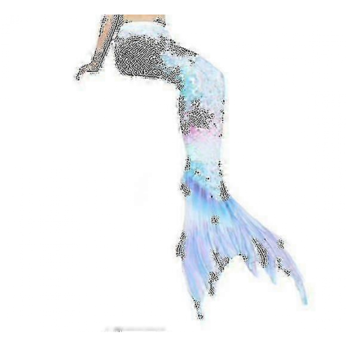 (blue, S) Code da sirena per nuotare con monopinna per bambini e adulti 1
