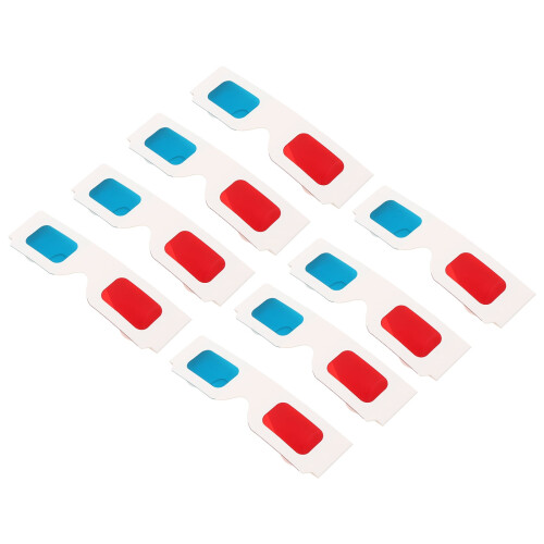 PartyKindom3D papbriller til anaglyffilm, assorterede farver 2