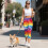 Παντελόνι γιόγκα με τυπωμένο Tie Dye για γυναίκες, ψηλόμεσο κολάν κάπρι, αθλητικό 5