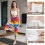 Παντελόνι γιόγκα με τυπωμένο Tie Dye για γυναίκες, ψηλόμεσο κολάν κάπρι, αθλητικό 6