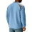 Sweat à capuche ample à boutons pour homme - Bleu - Taille M 3