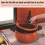 7L Non-Stick Micro Pressure Cooker - Orange, Multi-Functional Kitchenware 4