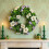 St. Patricks dag krans blomster forår dørdekoration 2