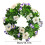 St. Patricks dag krans blomster forår dørdekoration 3