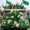 St. Patricks dag krans blomster forår dørdekoration 4