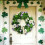 St. Patricks dag krans blomster forår dørdekoration 5