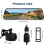 Car Rearview Mirror Dash Cam HD Night Vision 2