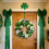 St. Patricks dag krans blomster forår dørdekoration 7