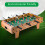 Portable Table Football Foosball Table Designed To Train Reflexes Interactive Fun That Combines Learning And Play In A Compact Space Saving Structure 7