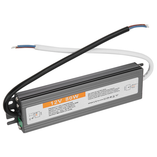 Οδηγός LED εξόδου χαμηλής τάσης 12V αδιάβροχος μετασχηματιστής τροφοδοσίας IP67 με 2