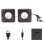Mini Speakers For Laptop Compact Design Hidden Type Stereo Sound USB Powered Full Range Audio Volume Control Easy Installation 3