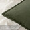 Capa de almofada Euro Sham em linho verde-oliva escuro, 56 x 56 cm (22 x 22 polegadas) 2