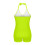 Plus size dame badedragttop med halterneck og aftagelig polstring 6