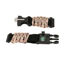 6 in 1 Paracord Watch Band 22mm Desert Camouflage