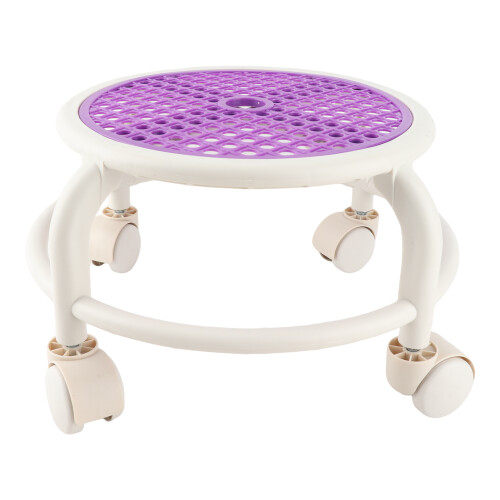 Purple Low Rolling Stool with High Weight Capacity 2