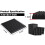 Schallabsorbierende Schaumstoffplatten Black M 12er-Pack 2