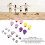 18pcs Decorative Shoe Clips Rhinestone Rabbit Fur 5